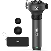 TILAT M1 Max Deep Tissue Vibration Therapy Massage Gun – 6500 RPM Handheld Muscle Massager with Thumb Head for Trigger Point & Full Body Pain Relief, Handheld Chiropractic Massager for Back, Neck