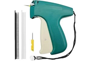 TAGYSH Tagging Gun for Clothing, Mini Stitch Gun for Clothes, Clothing Stitch Gun Quilting Hemming Quick Stitch Sewing Gun, Fine Tag Gun Kit with 2 Needle, 2000 Black & 2000 White Micro Fasteners