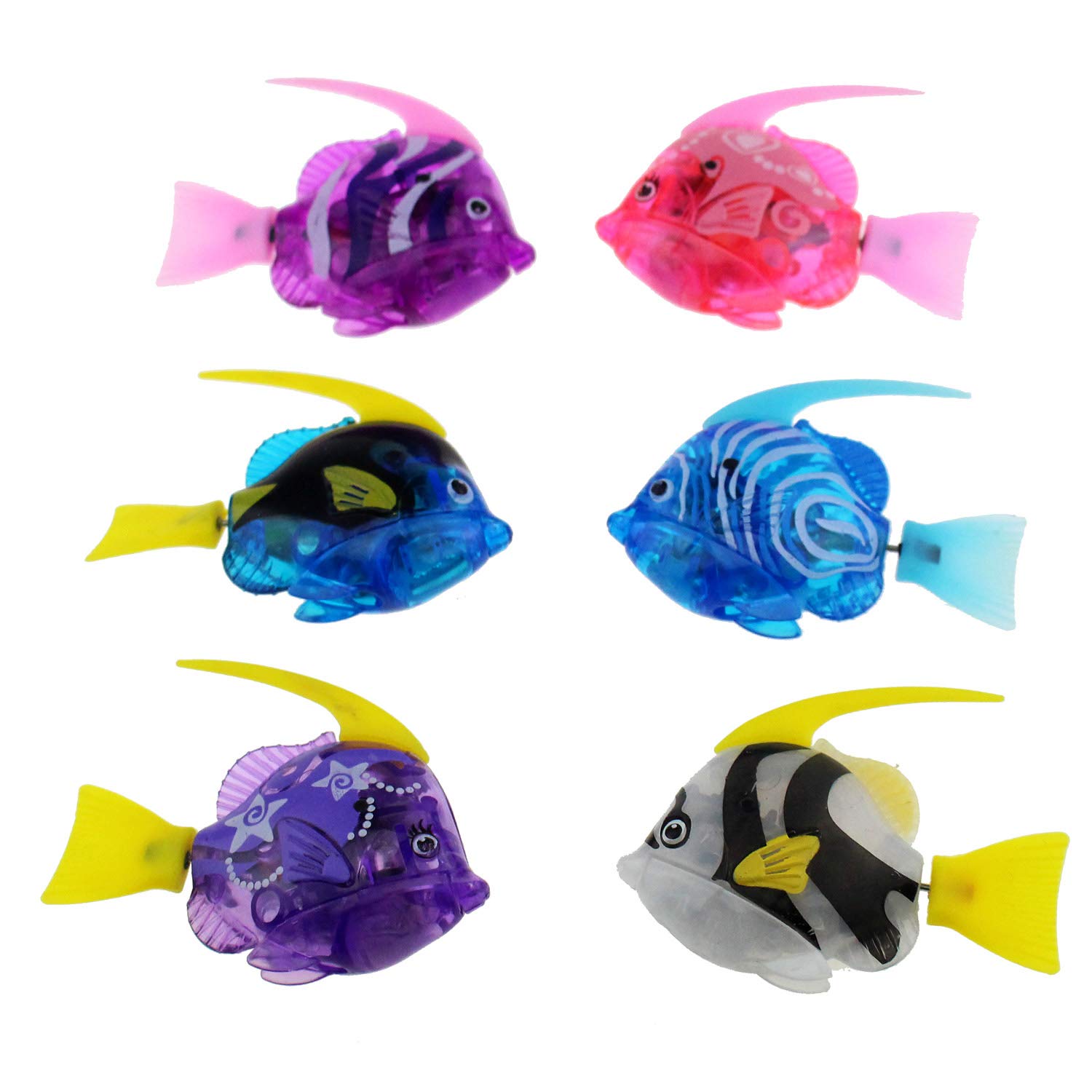 Escomdp Electric Fish Toys Electronic Animal Pets Baby & Toddler Bath Toy Bathtub, Fish Tank Kids Gift (6 Pack)