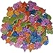Letters and Shapes Foam Glitter Stickers (Pack of Approx. 280) Self Adhesive - Assorted Colors Kid's Arts Craft for Greeting Cards Home Decoration - Hearts, Stars, Flowers | 130 Letters & 150 Shapes