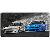 Large Mouse Pad Gaming Drifting S13 and S15 JDM Car Desk Mat Long Big Mousepad Extended Keyboard Computer Pad Office Desk Organizers and Accessories 30x60cm