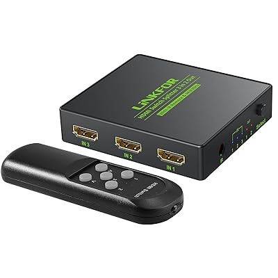 LiNKFOR HDMI Switch 3x2 with Remote 4K 3D Guyana Ubuy