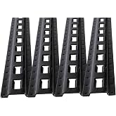 Mytee Products (4 Pack) 5' Vertical E-Track Tie-Down Rail - Made in USA | Black Powder Coated Steel, Bolt-On Tie Down Rail for Cargo on Pickups, Trucks, Trailers, Vans
