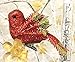 Bird Ornaments Clip-Ons - Set of 12 Includes 3 Each of Red, Blue, Gold and Silver - Sequins and Glitter - Craft Accessories - Each is 3
