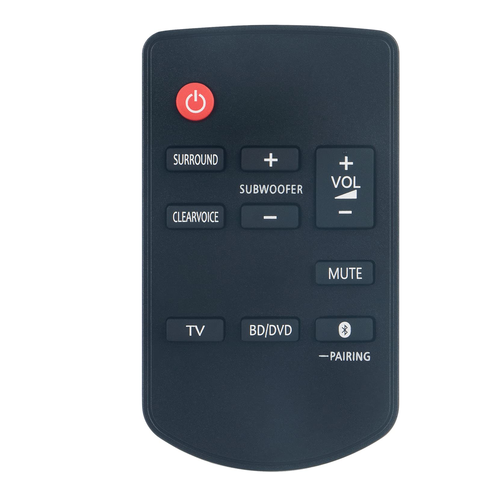 VINABTY N2QAYC000103 Replacement Remote Compatible with Panasonic Sound Bar SC-HTB18 SC-HTB18-GN SC-HTB18-EB SC-HTB18-EB-K SC-HTB18-EG SC-HTB18-GJ SC-HTB18GN SC-HTB18EB SC-HTB18EB-K SC-HTB18EG