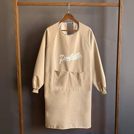 Amazon エプロン 袖付き 割烹着 保育士 おしゃれ かわいい キャラクター かっぽうぎ 長袖 掃除 裁縫 デザイン エプロン オンライン通販