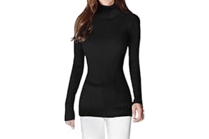 v28 Turtleneck Ribbed Sweaters for Women Cute Sexy Knitted Warm Fitted Sweater