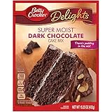 Betty Crocker Super Moist Cake Mix Dark Chocolate 15.25 oz Box (pack of 6)