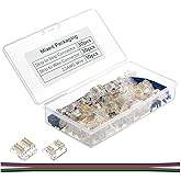 BTF-LIGHTING FCOB 4Pin 10mm 0.39in Transparent Connector Kit 30pcs Strip to Wire 30pcs Gapless Solderless Connectors 10pcs 5.9in Long 22AWG Extension Wires Support FCOB 3PIN CCT 4PIN RGB LED Strip