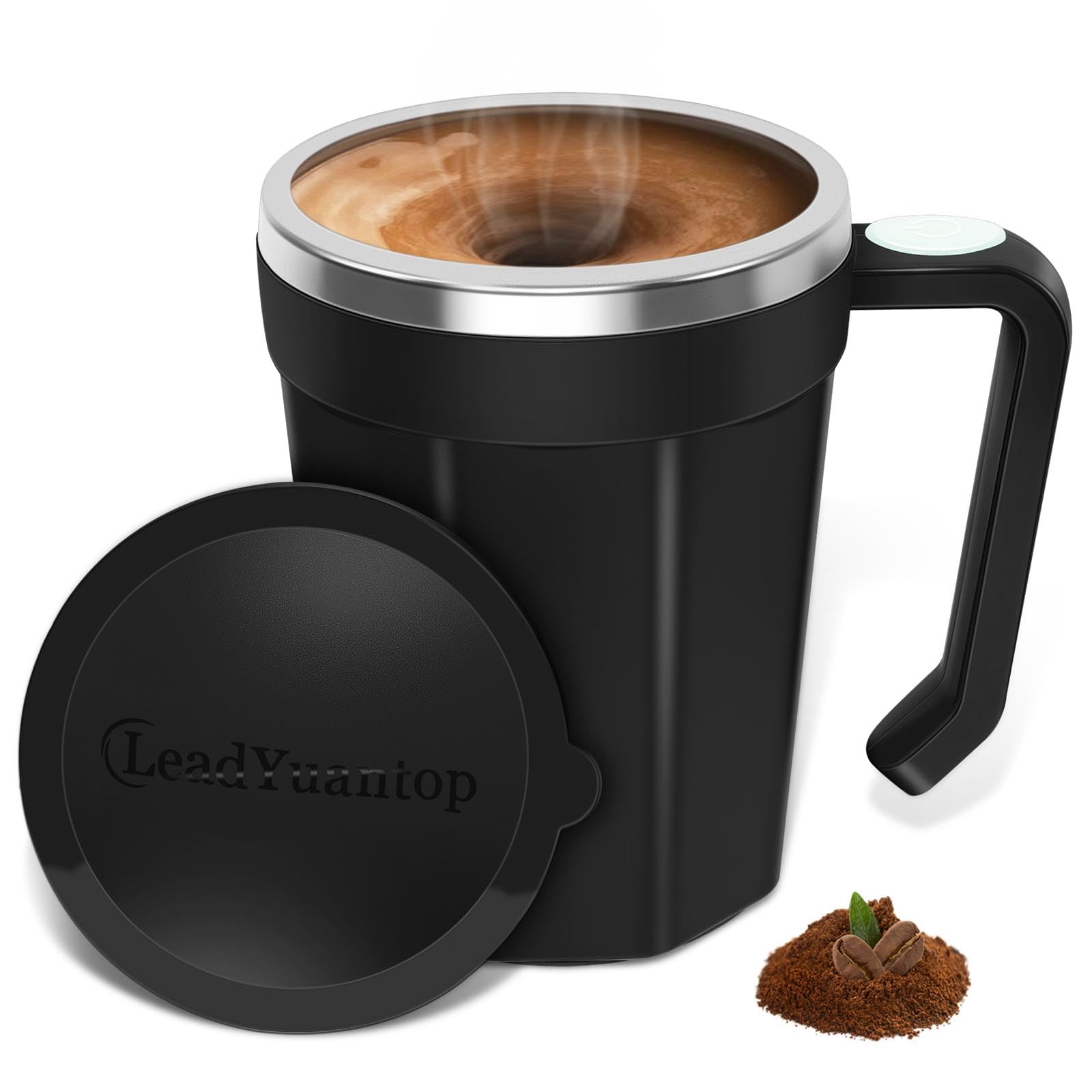 Photo 1 of ** CUP DOES NOT SPIN**
LeadYuantop Self Stirring Coffee Mug, 18 oz Automatic Magnetic Electric Mixing Cup Stainless Steel Travel Cup for Coffee, Chocolate, Milk, Tea, Office, Home, Kitchen (Deep Navy)