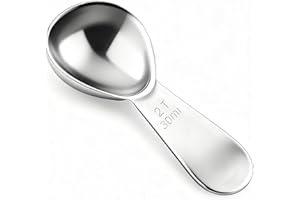 YUNTOP 18/8 Stainless Steel Coffee Measuring Spoon 2 Tablespoon Coffee Scoop Short Handle Measuring Spoon for Ground Coffee Tea Sugar Flour Exact Measuring Spoons (30ml)