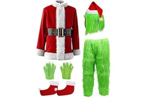 brableewear Christmas Monster Costume Adult Cosplay Costume Luxury Santa Claus Santa Suits Outfits