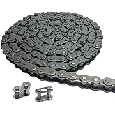 AZSSMUK #35 Roller Chain - 5 Feet Carbon Steel Material with 2 Connecting Links Industrial Chain - 160 Links