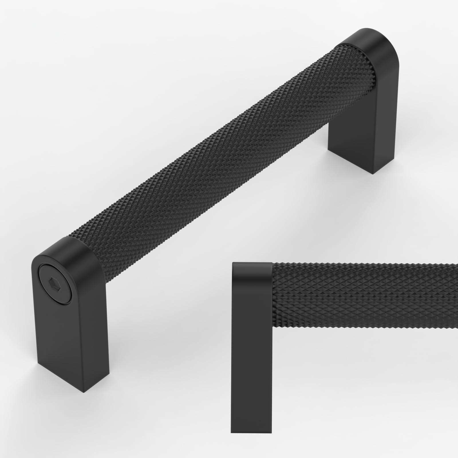 Photo 1 of Amerdeco 10 Pack Matte Black Cabinet Pulls 3-3/4 Inch Hole Centers Kitchen Cabinet Handles Hardware Kitchen Handles for Cabinets Handles ZH0064