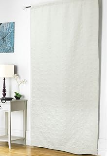 Embossed Thermal Door Curtain Energy Saver 117x213cm Draught