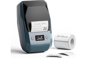 NIIMBOT M2 Label Maker Machine with Tape and Black Ribbon, 2Inch Sticker Printer for Outdoor Labelling, HD Printing No Fading