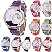 yunanwa 10 Pack Wholesales Women's Leather Watch Quicksand Bracelet Ladies Dress