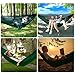 Double Single Camping Hammock,Portable Hammock with Mosquito Net and Tree Straps,Lightweight Parachute Nylon Hammock for Backpacking Travel Beach Yard Outdoor Indoor(Dark Green)thumb 2