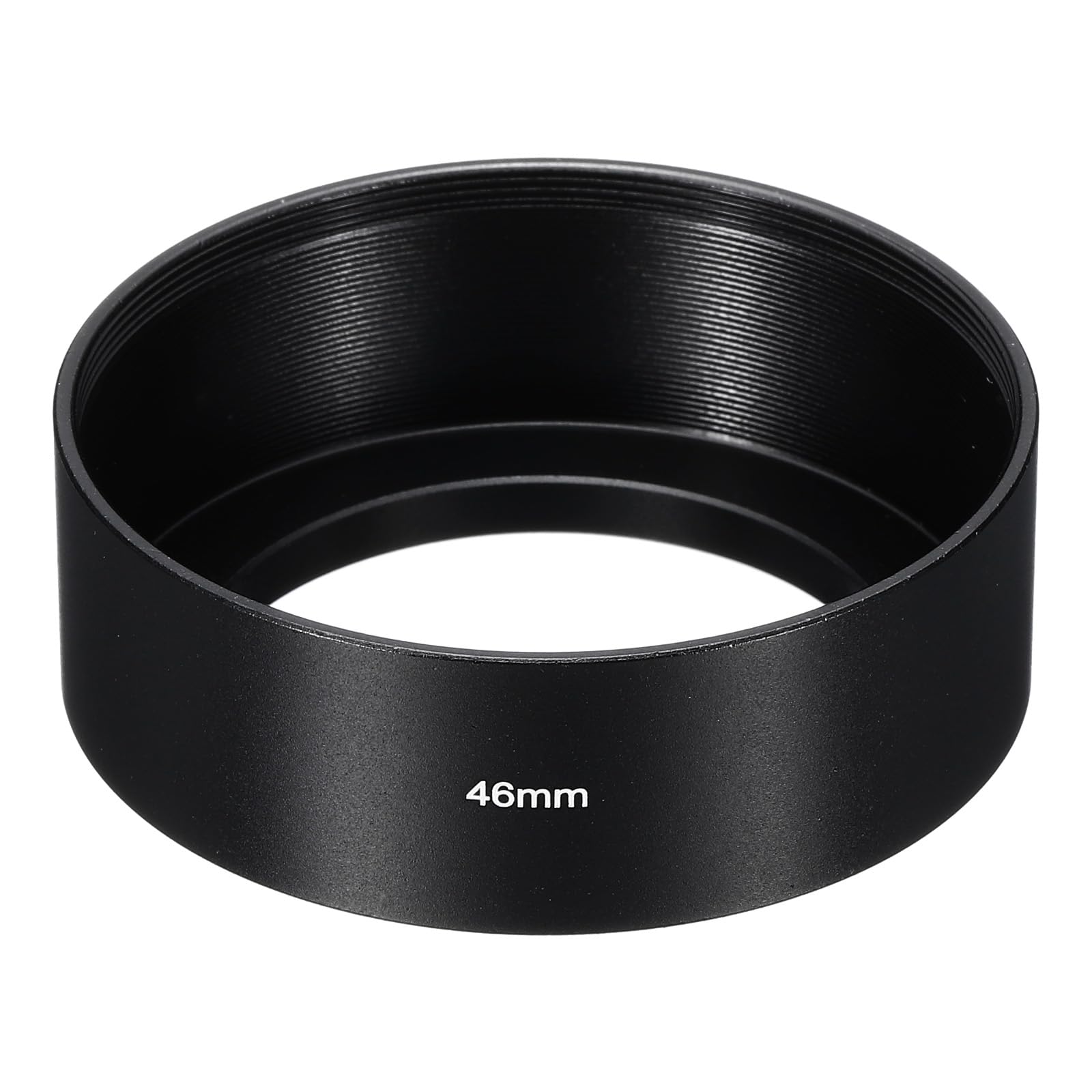 PATIKIL 46mm Lens Hood, Standard Focus Frosted Surface Anti-reflective Inside Hood for Camera Lens, Black for Nikon, for Fujifilm, for Pentax, for Leica