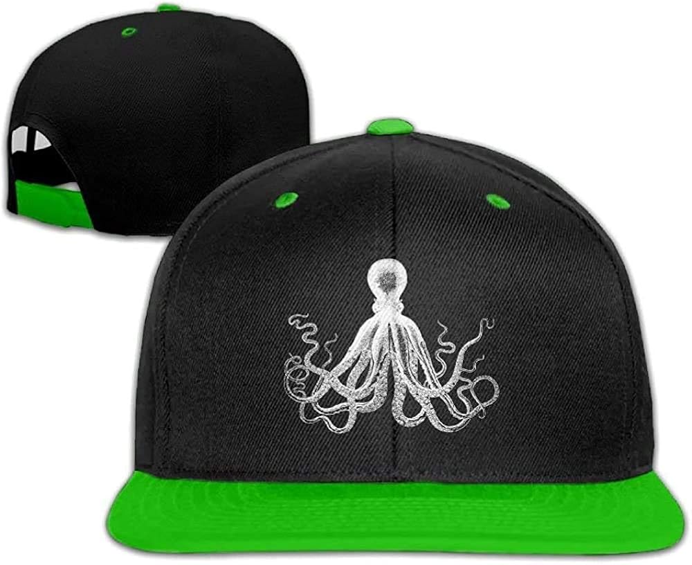 Octopus Kraken Adjustable Plate HipHop Hat Baseball Cap for Unisex New