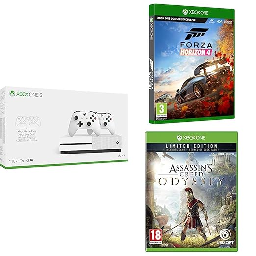 באנדל XBOX שווה - Xbox One S 1TB dual controller + Forza Horizon 4 + Assassins Creed Odyssey רק 1097 ש"ח 3 61HK%2BiZaTdL. SX522