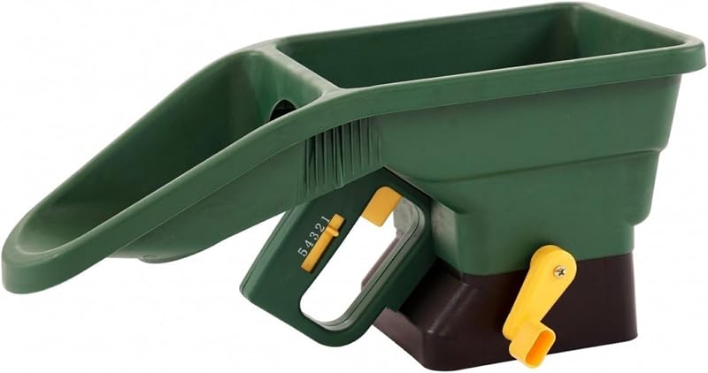 Oypla Green Handheld Garden Lawn Grass Seed Fertiliser Spreader Shaker