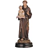 ICE Armor 5" H Saint Anthony Holding Child Jesus Statue Anthony of Padua Holy Figurine Religious Decoration, Multicolor (78GSC205.09)