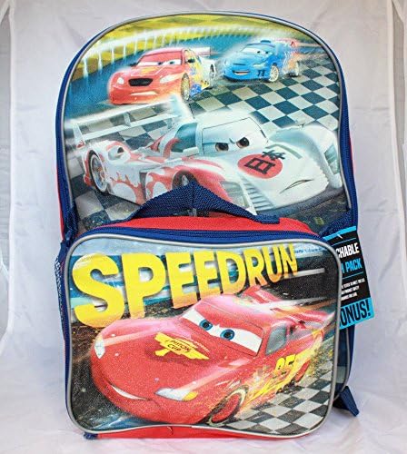 Disney Cars Movie Boys School Backpack Lunch Box Set
