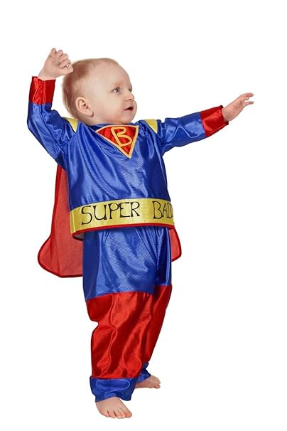 Wilbers Kinder Kostüm Superbaby Baby Superheld zu Karneval Fasching Gr.92