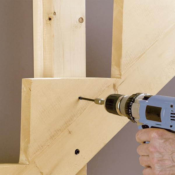 FASTENMASTER FMTLOK06-250 TIMBERLOK HEAVY-DUTY WOOD SCREW, 6 INCHES, 250-COUNT, 6″, BLACK