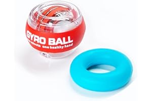 Parallel Halo Power Wrist Ball Wrist Exercises AUTO Start Force Ball Gyroscope Ball with LED Lights Wrist Forearm Exerciser Arm Strengthener for Stronger Muscle and Bones White with led