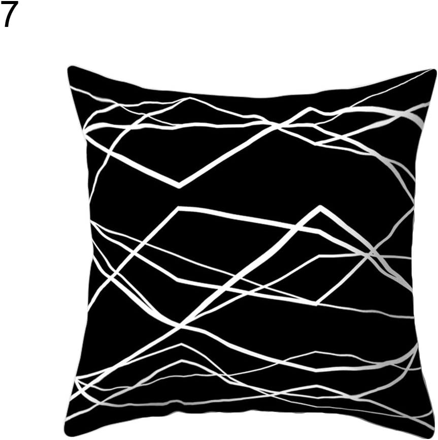 Colorido Black and White Geometric Pattern Printed Throw