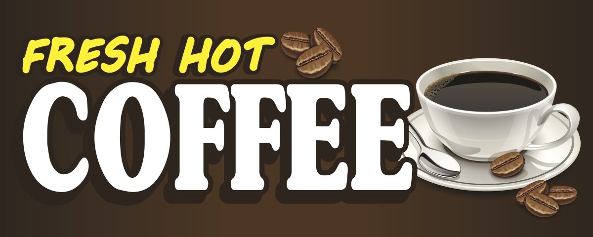 Fast Shipping To You Coffee Banner Sign 2ft X 5ft Office Products For Wholesale Maaun Net