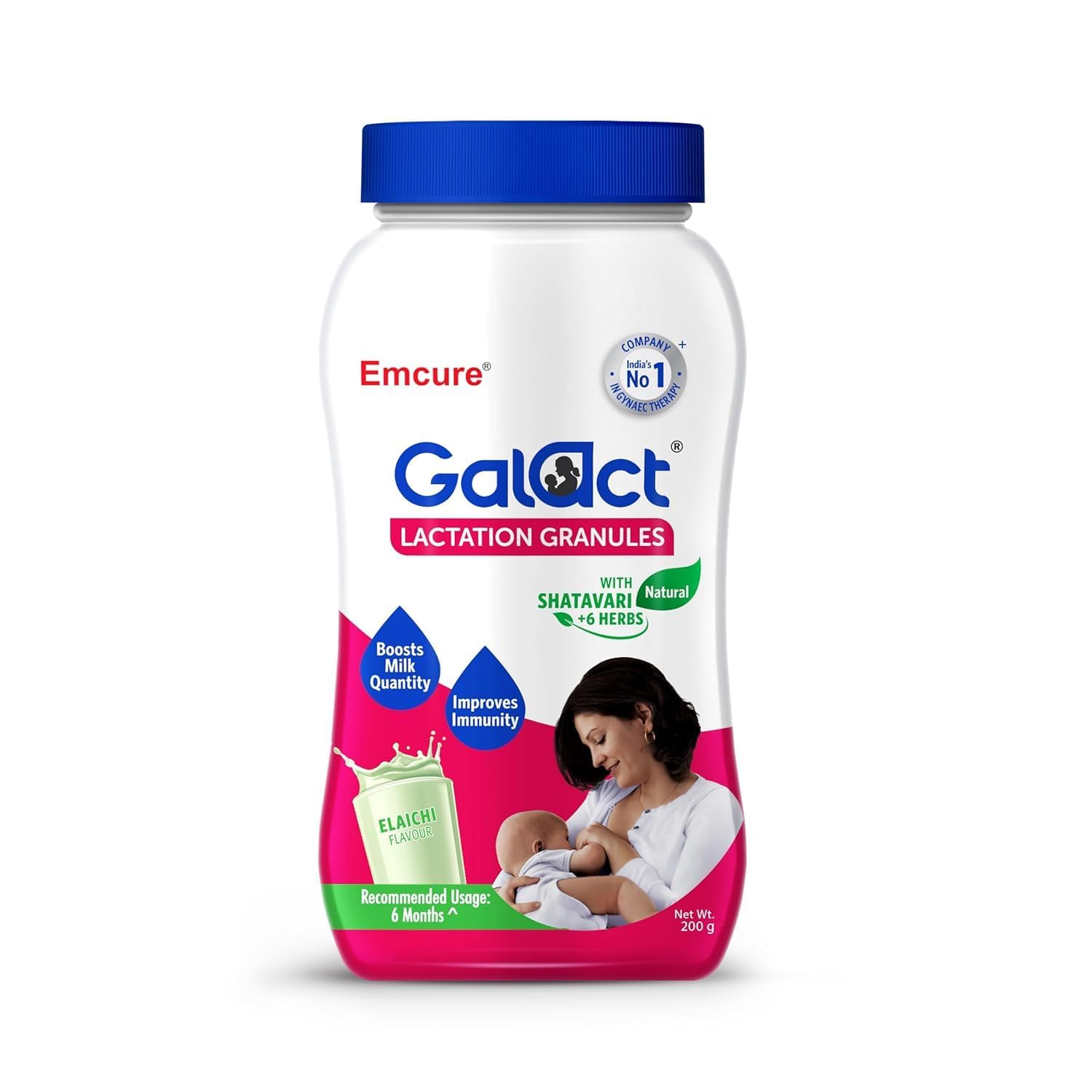 Galact Elaichi Granules 400 g Purest Natural Ingredients for Lactonic 100% Ayurvedic