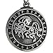 Pewter Norse God Odin Sleipnir Horse Pendant