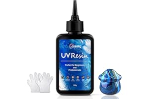 OSBANG 100g UV Resin, Crystal Clear for Beginners and Professionals, UV Resin Hard Type Kit for Jewelry Making, DIY Craft, Decor