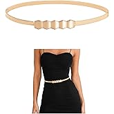 E-Clover Womens Fashion Metal Stretch Waist Skinny Belt Waistband