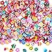 Jaciya 10000 Pcs Nail Art Slices Assorted Fimo 3D Fruit Pattern Slices Nail Art Stickers with Tweezers Perfect for Sticking to Slime, DIY Crafts, Nail Art Decoration