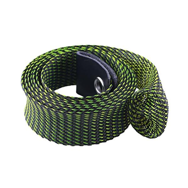 Isafish-Braided-Fishing-Rod-Covers-Sock-Spinning-Casting-Rod-Bundle-Sleeve-Expandable-56ft-Fishing-Gloves-Protector-BlackGreen