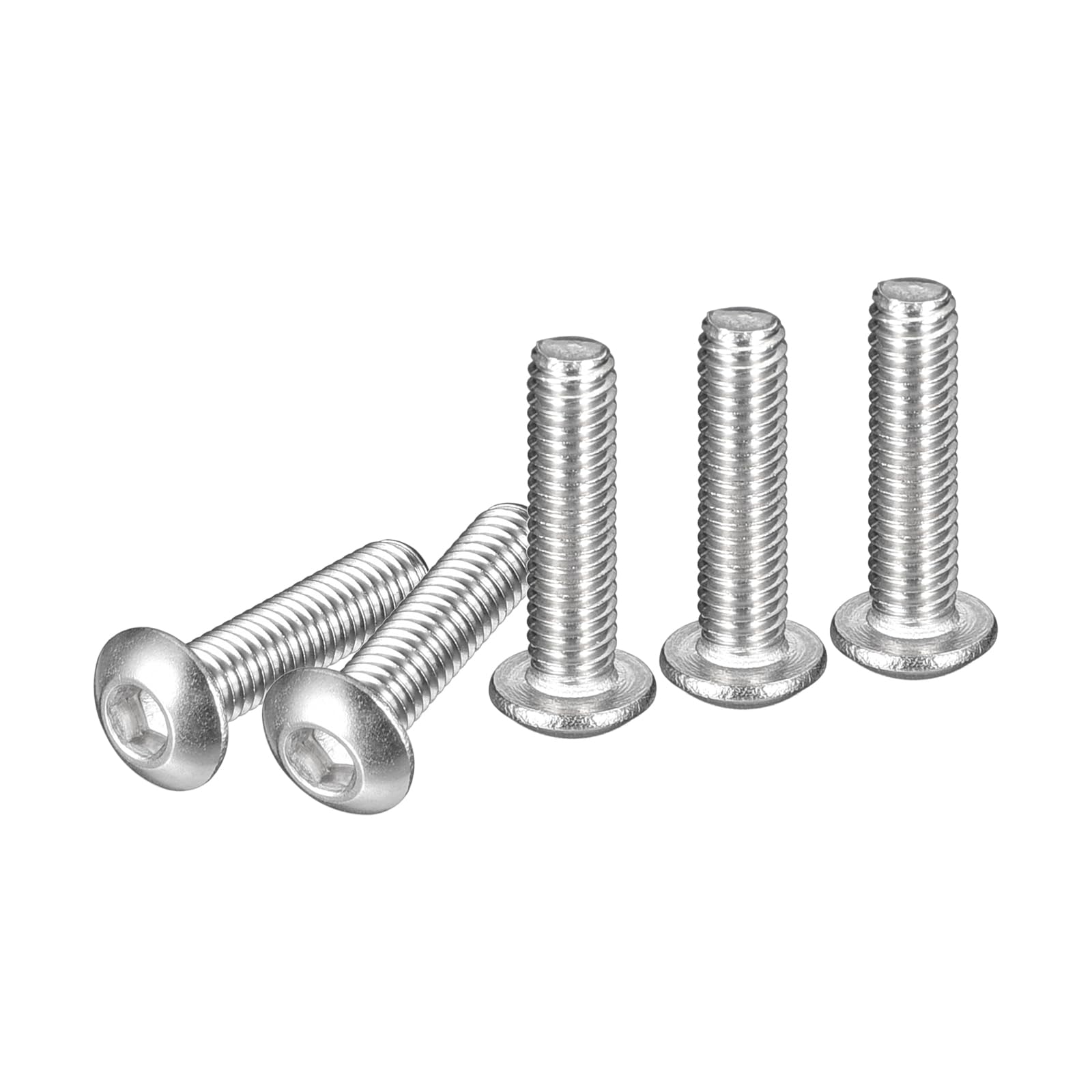 DTGN M3-0.5x12mm Button Head Socket Cap Screws - 100Pack - Good for Machine - 304 Stainless Steel 18/8 - Hex Drive Full Thread Fasteners — image 1