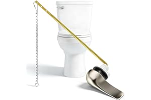 Toilet Flapper Replacement Kit - 2 Inch Universal ， Durable Stainless Steel Chain & All-Rubber Seal ，Water-Efficient High-Per