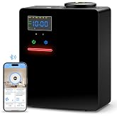 Waterless Essential Oil Diffuser 5000 Sq.Ft Coverage for Large Home, Hotel, or Office, 200ml Cold Air Scent Diffuser Machine with Bluetooth App Control, Quiet No-Heat HVAC Fragrance Diffuser
