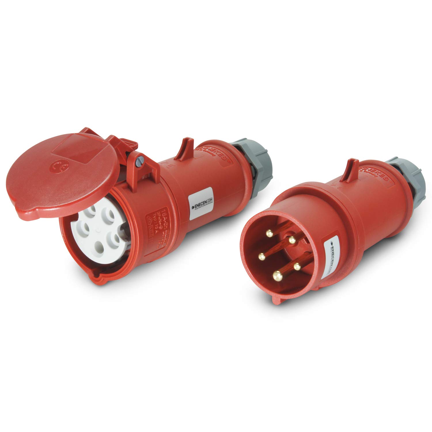 CEE Plug & Coupling Set 400V/16A 5p IP44 Mennekes
