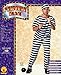 Rubie's mens Haunted House Collection, Prisoner Man Costume Party Supplies, Black/White, One Size US