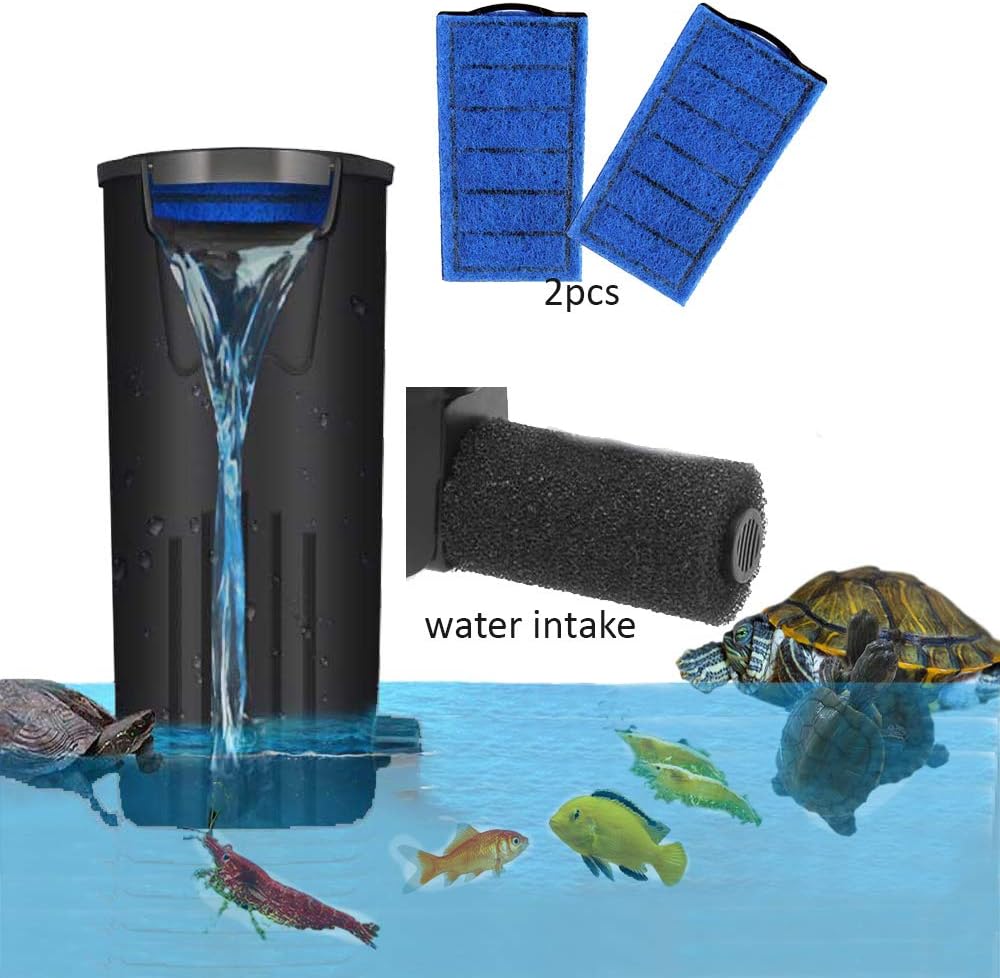 yanhe Aquarium Turtle Filter Waterfall Flow Submersible Filter Low