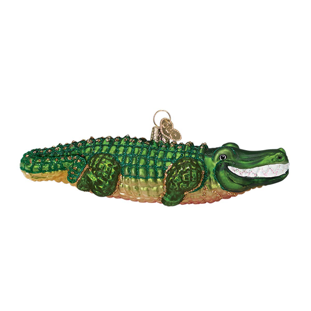 Old World Christmas Alligator Glass Blown Ornament for Christmas Tree — image 1