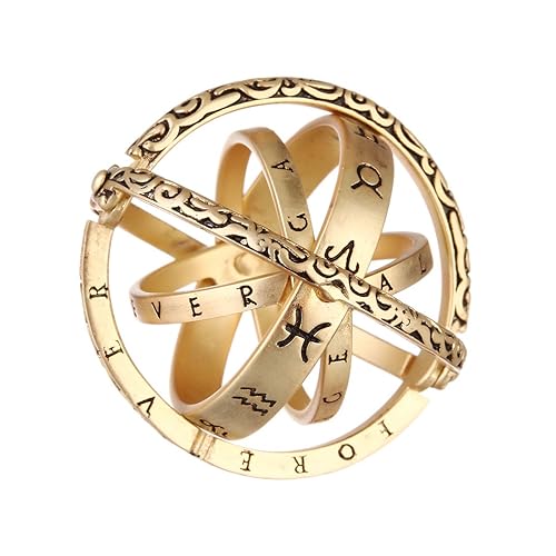 Armillary Sphere Ball Ring Ring That Folds Out To An Astronomical