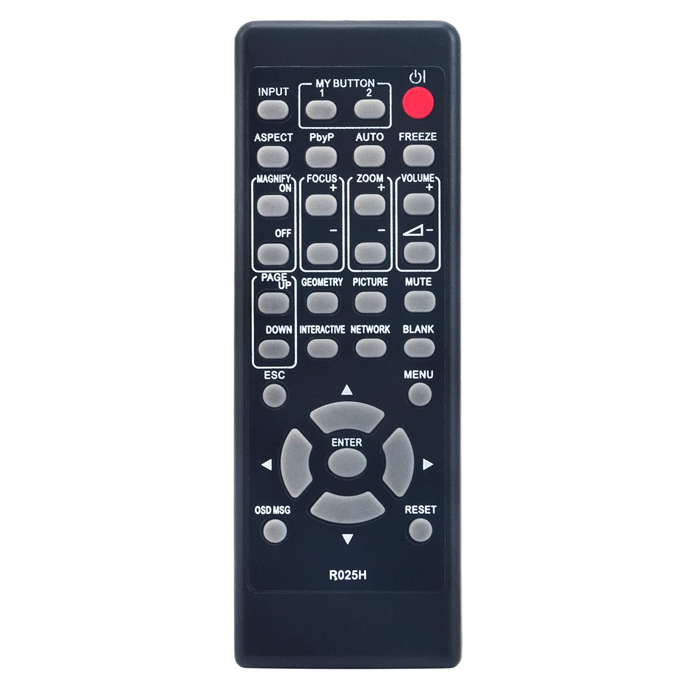 VINABTY R025H Remote Control for Hitachi Christie Projectors LWU502 LW502 LWU530-APS LWU650-APS LX602 CP-EU4501WN CP-EU5001WN CP-EW3051WN CP-EW3551WN CP-EW4051WN