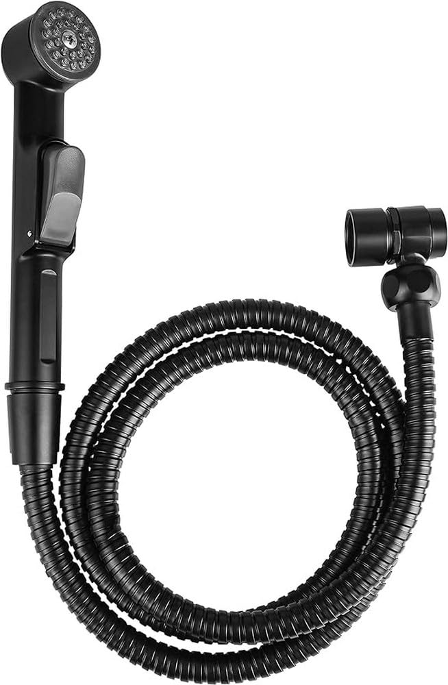Cornat Set-Mobile Hand Hose-Easy Switching-incl. Wall Bracket-matt Black/Sink Rinse Spray/retrofit Shower Head / SA144