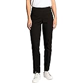 SLIM-SATION Womens Golf Apparel - Women's Regular Pull-On Straight-Leg Pant with Pockets